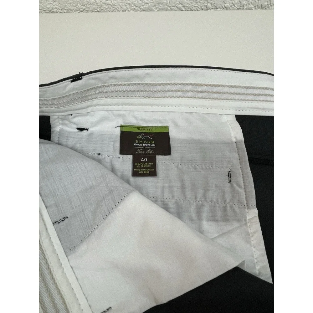 Greg Norman For Tasso Elba Golf Shorts Mens Color Dark Gray Size 42 Slim Fit NWT
